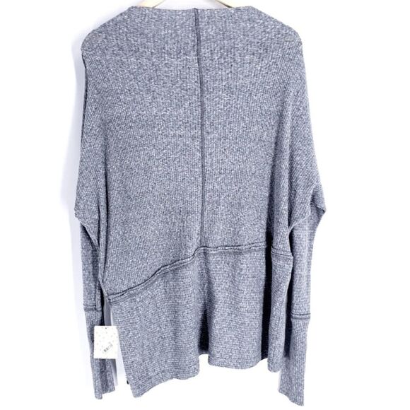 Free People We The Free Londontown Oversized Sweater Tunic In Deep Ocean - Picture 4 of 7